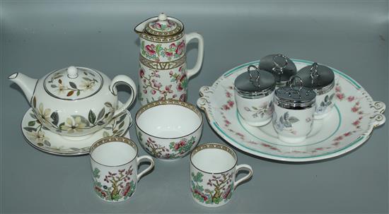 Indian Tree coffee set, Wedgwood tea set & qty of decorative dishes etc